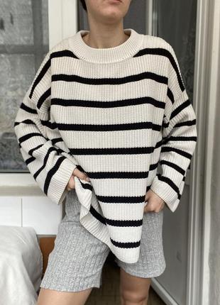Светр в полоску h&m