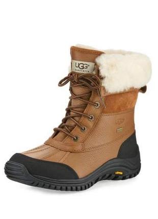 Зимние ботинки ugg оригинал кожа, шерсть