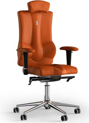 Крісло kulik system elegance екошкіра з підголівником без рядка помаранчевий (10-901-bs-mc-0210)