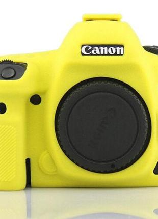Защитный силиконовый чехол для фотоаппаратов canon eos 5d mark iv - желтый