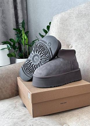 Ugg classic mini dipper 'thundercloud' 10