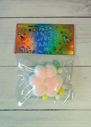 Игрушка антистресс, сквиш лапка котика