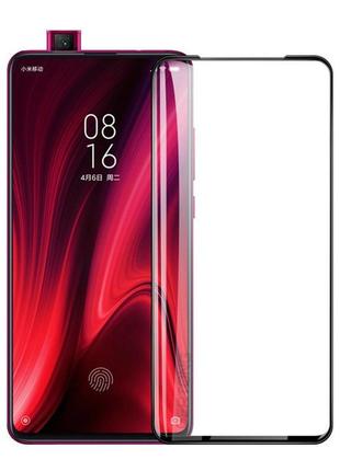 Защитное стекло xiaomi redmi k20, k20 pro с черной рамкой