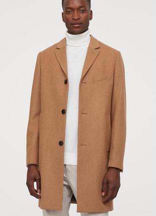 Пальто шерстяное h&m размер 50
