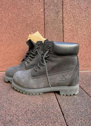 Timberland premium 6 inch boot черевики чорні тімберленди