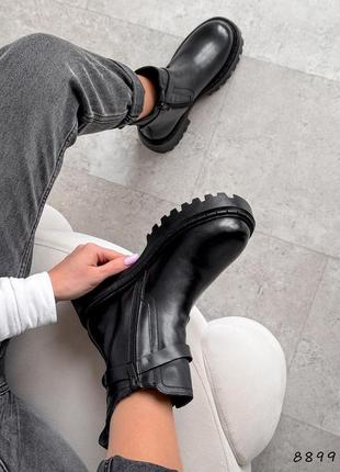 🔥ботинки женские camilla черный, натуральная кожа зима