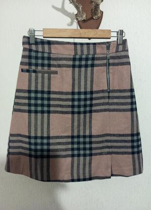 Трендовп юбка теплая шерстяная