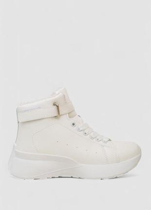 Черевики зимові жіночі на хутрі, колір білий, 248rxm26-2