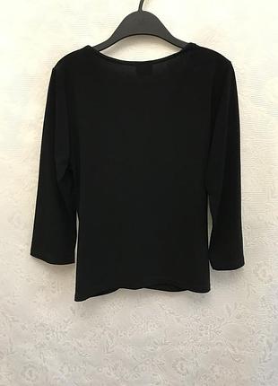 Блузка черная эластичная 3