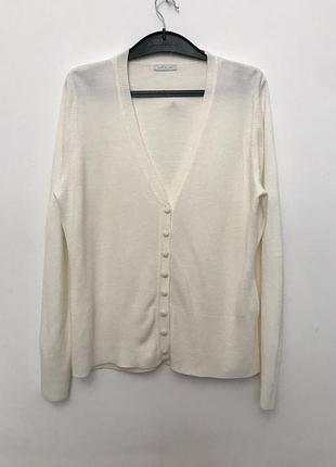 Теплый акриловый кардиган на пуговицы