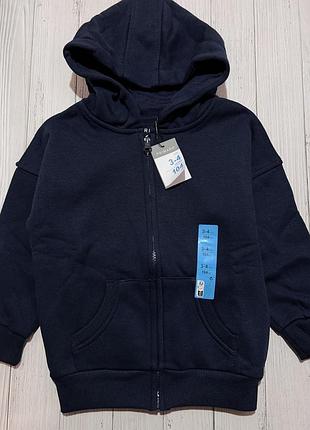 Теплое худи primark с начесом на молнии