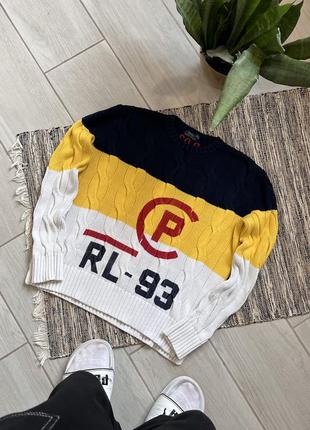 Преміальний вязаный светер polo ralph lauren rl-93