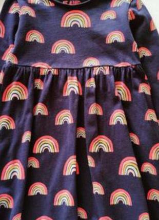 Платье с радугой коттоновое