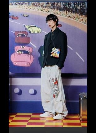 Брюки карго zara с логотипом speed racer