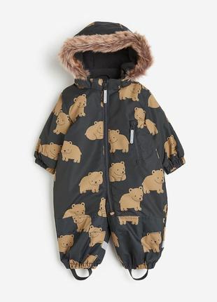 Зимовий теплий дитячий комбінезон h&m hm для дівчинки для хлопчика