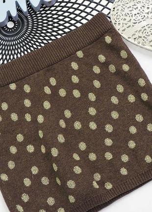 Новая теплая юбка в горошек 8-10р h&amp;m 2