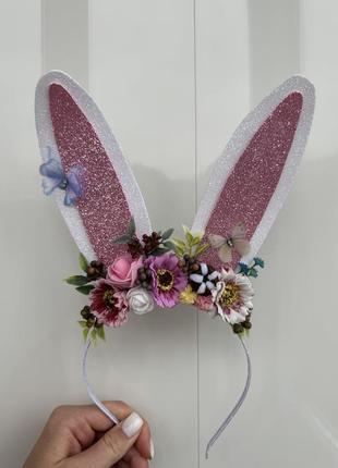 Обруч с ушками зайчика