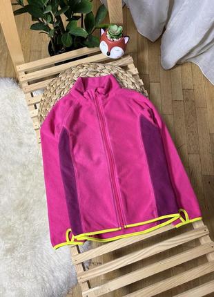 Рожева флісова кофтинка від h&m