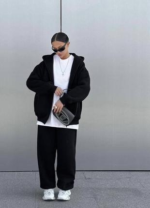 Женский костюм oversize на флисе