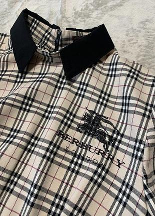 Платье в клетку короткое с рукавами