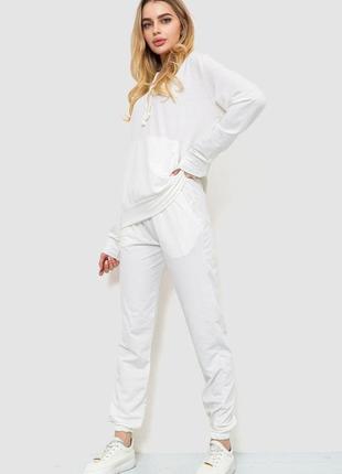 Спорт костюм жіночий двонитка, колір білий, 244r009