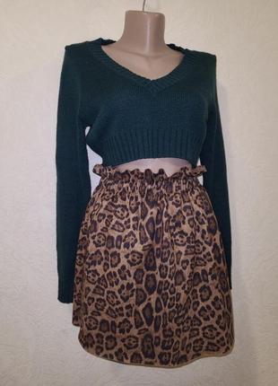 Кофточка джемпер-топ бутылочного цвета