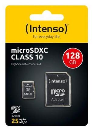 Intenso microsdxc class 10 128gb карта памяти новая!!!