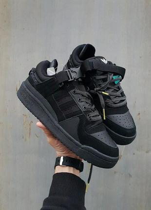 Кроссовки adidas forum x bad bunny black⚡️