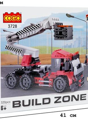 Конструктор "будівництво" (320 елм.) 3в1 підйомник / cogo - cogo
