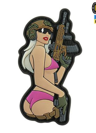 M-tac нашивка tactical girl №4 pvc pink