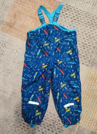 Штаны комбинезон грязепруф на флисе impidimpi