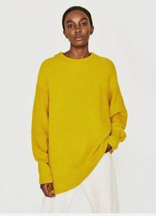 Подовжений оверсайз светр zara джемпер zara