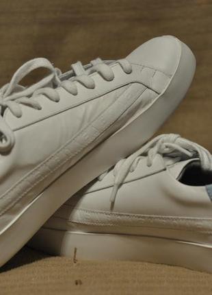 Великолепные дизайнерские кожаные сникерсы sans matin premium white&baby blue leather savannah 41 р.