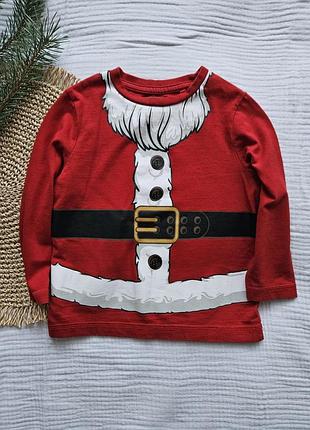 Новорічний реглан тонка кофта борода санти