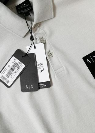 Брендова чоловіча футболка поло armani exchange оригінал3 фото