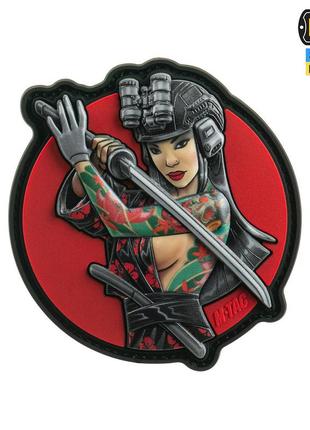 M-tac нашивка tactical girl №3 череп на плечі pvc