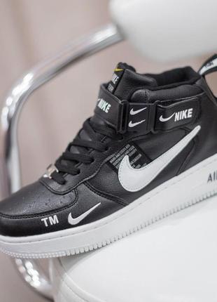 Кросівки чоловічі зимові nike air force 1 mid terenie white 38