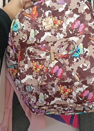 Рюкзак для дівчинки беж 3