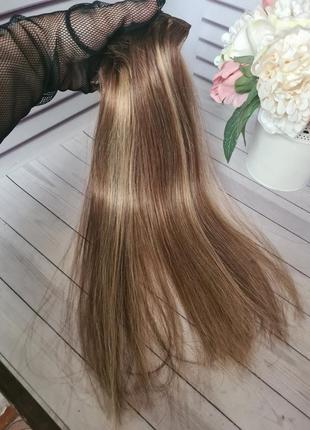 Набор тресс мелированные 100% натуральный волос.новый!40см.