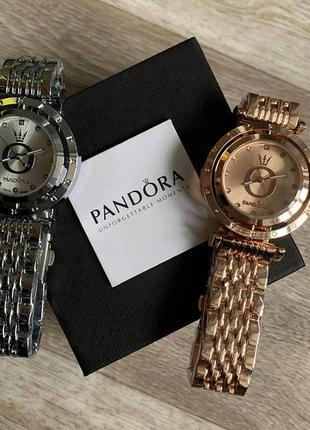 Стильные женские наручные часы серебро с розовыми