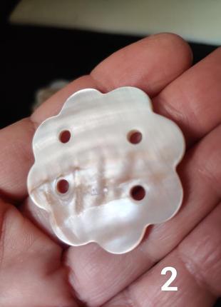 Гудзики цветочки винтаж перламутр пуговки