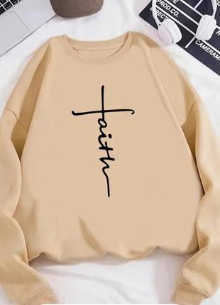 Новий світшот реглан кофтинка з довгим рукавом з утепленням р 52-54