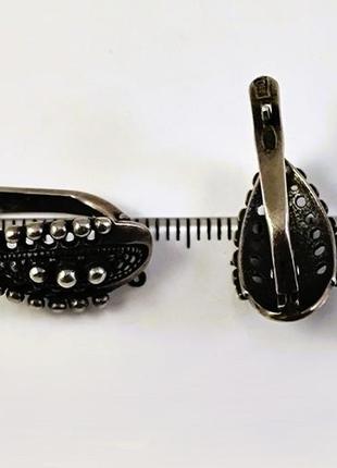 Хорошенькие советские серебряные серьги. ссср. 925 проба "звезда"