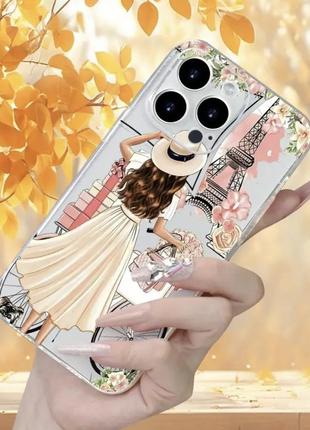 Панель париж эйфелева башня для apple iphone 12 прозрачная 5