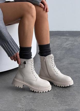 Шкіряні зимові черевики