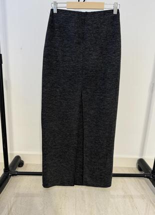 Юбка теплая макси с распоркой zara