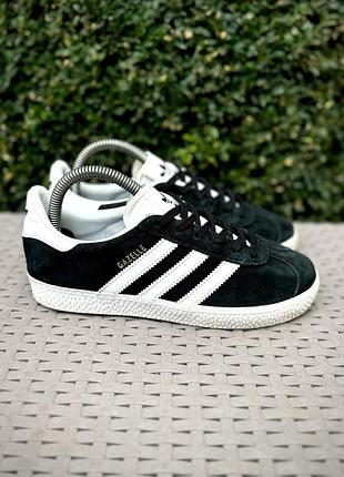 adidas bryant gazelle кроссовки кеды 35 размер детские кожаные черные оригинал