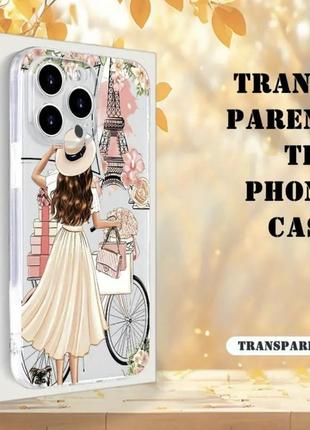 Панель париж эйфелева башня для apple iphone 12 promax прозрачная