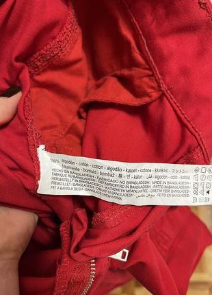 Карго bershka червоне8 фото