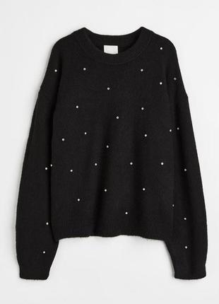 Светр з намистинками h&m s